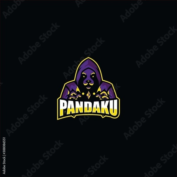 Fototapeta PANDAKU MASCOT LOGO