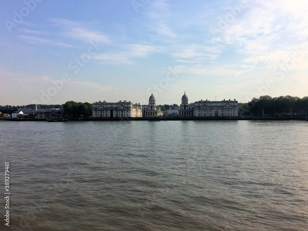 Fototapeta Greenwich in London across the river Thames