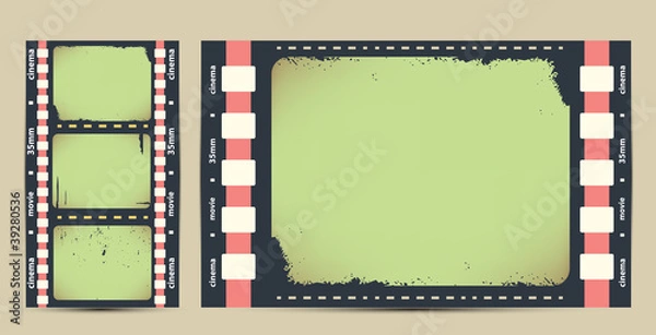 Fototapeta Film tape. cinema vectr background