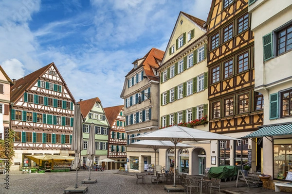 Fototapeta Market Square, Tubingen, Germany