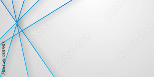 Fototapeta Modern simple clean abstract blue white background