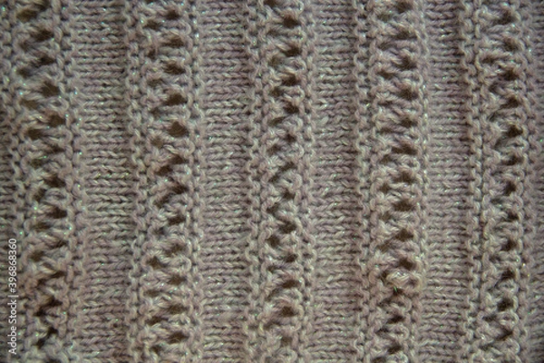 Fototapeta Knitted wool texture