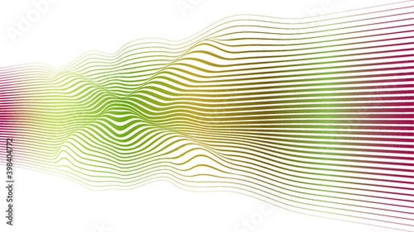 Fototapeta gradient Lines .  Vector Illustration . Abstract Geometric ,Striped colorful background