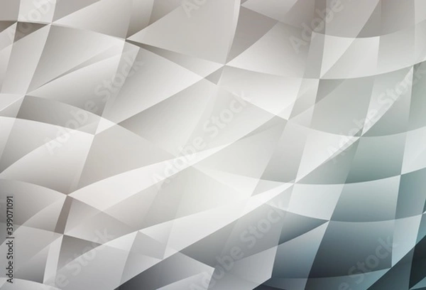 Fototapeta Light Gray vector abstract mosaic background.