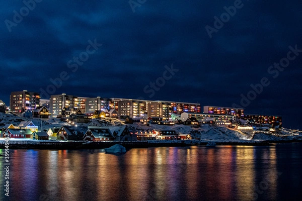 Fototapeta Colorful Nuuk Greenland.