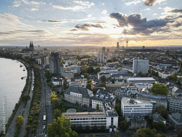 Fototapeta Luftaufnahme von Köln