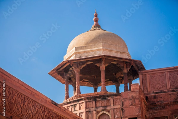 Fototapeta Part of the Red Fort of Agra, India. UNESCO World Heritage site.