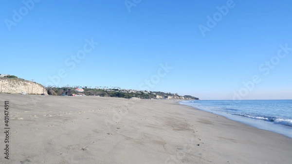 Fototapeta Malibu Beach Sands and Ocean Waves