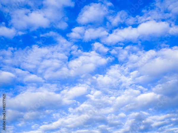 Obraz cloudy blue sky in sunny day.