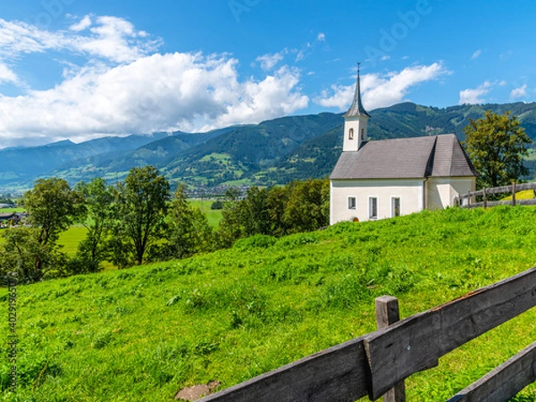 Fototapeta Rural alpine chapel