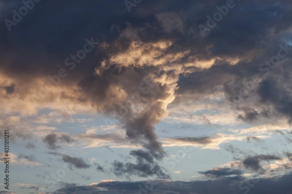 Fototapeta time lapse of clouds