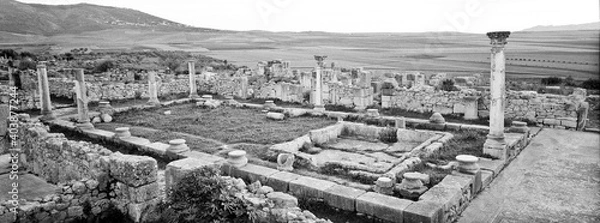 Fototapeta Ciudad Romana de Volubilis(II d.c.), yacimiento arqueologico.Marruecos.