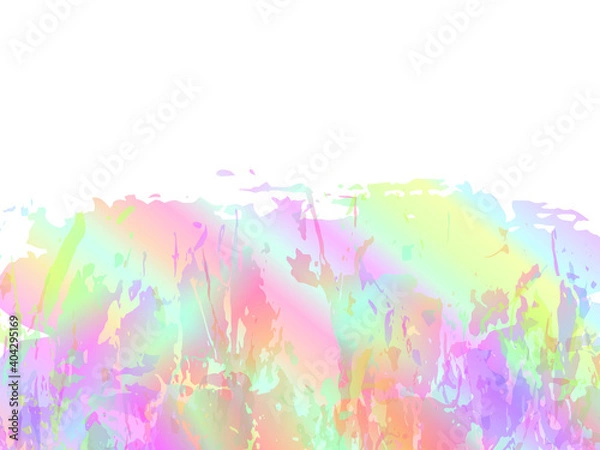 Fototapeta Isolated Splash on White Backdrop. Sale Banner Brushstroke. Gradient Paintbrush. Abstract Fluid Splash.  Vector Brush Stroke. Watercolor Textured Background.