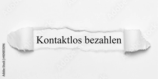 Fototapeta Kontaktlos bezahlen 