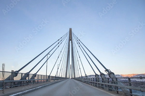 Fototapeta Helgeland bridge,Helgeland,Nordland county,Norway,scandinavia,Europe