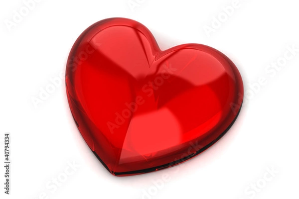 Fototapeta Red heart shape