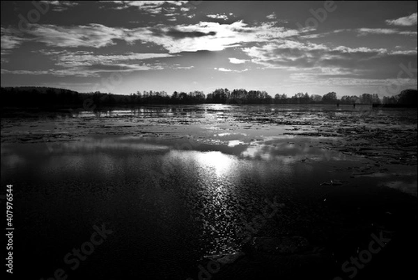 Fototapeta Sunset on the river