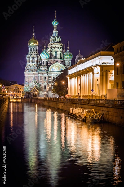 Fototapeta St.Petersburg, Russia. "Spas na Krovi" cathedral