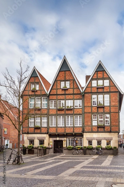 Fototapeta Historic house in Munster, Germany