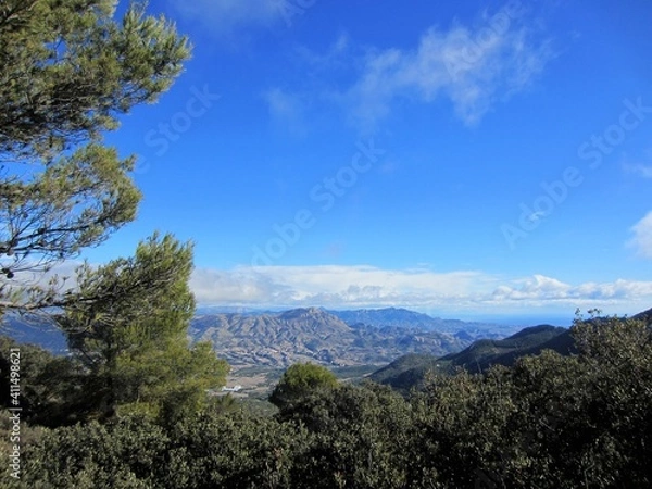 Fototapeta Tibi Spain from Sierra de Maigmo