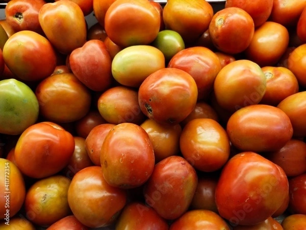 Obraz Fresh Fruits and Vegetables in a supermarket