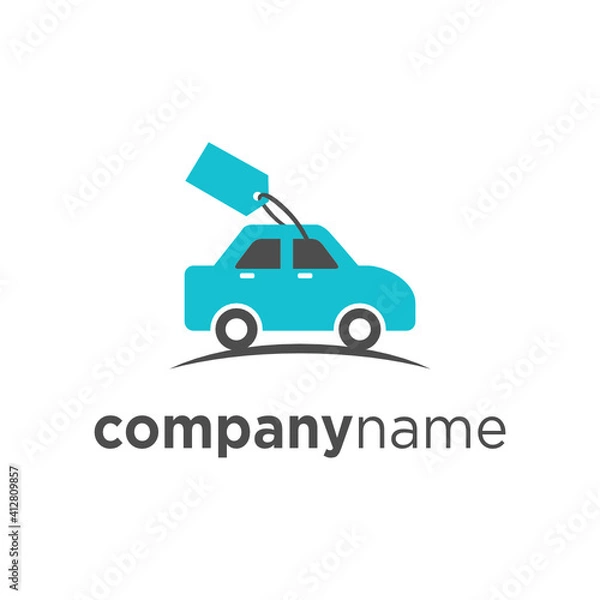 Fototapeta Car Logo Design Template Inspiration, Vector Illustration, Vehicle Logo, Rent Car. .