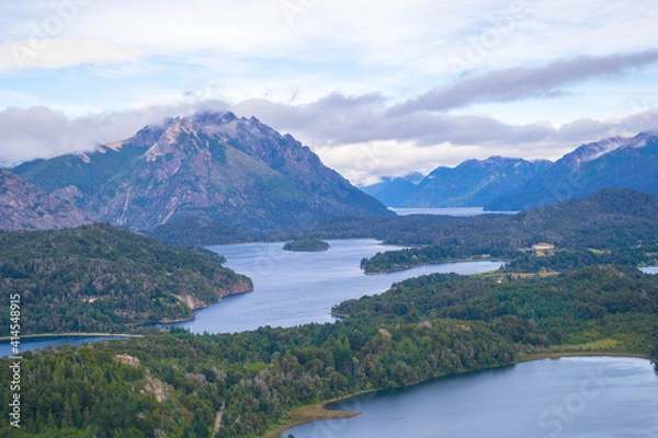 Fototapeta lake and mountains