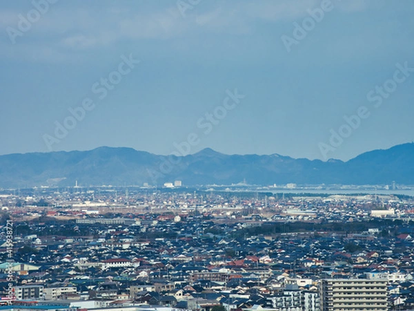 Fototapeta 米子城址から観た景色