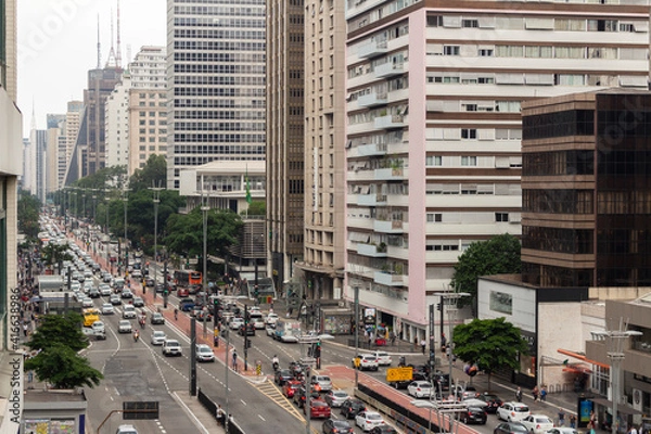 Fototapeta Avenida Paulista - São Paulo - Brasil