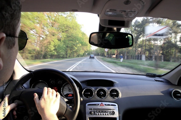 Fototapeta In the car