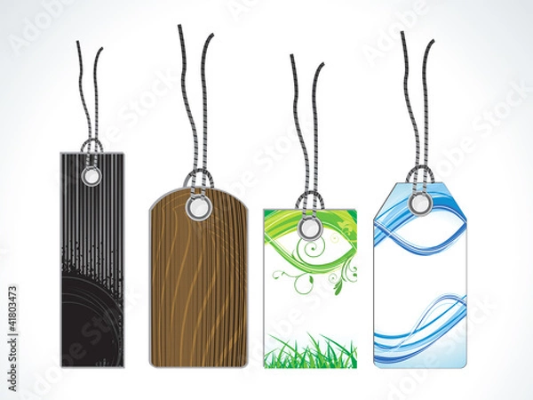 Fototapeta abstract multiple sale tags