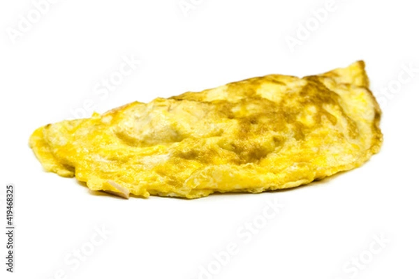 Fototapeta Omelette isolated on white background