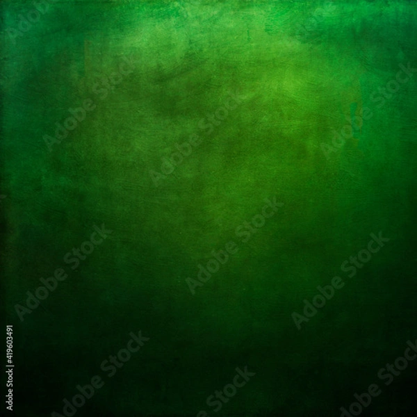 Fototapeta Strongly textured vivid green background.