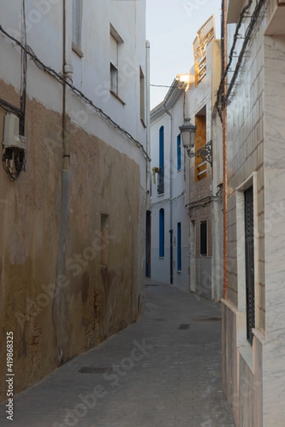 Fototapeta Paseando por las calles del bonito pueblo llamado Albalat dels tarongers en la Comunidad Valenciana