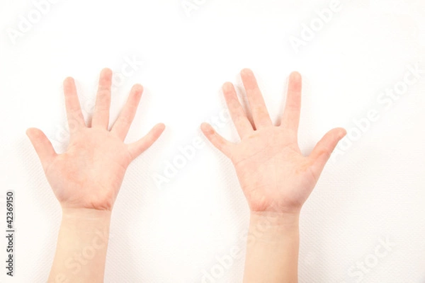 Fototapeta child hand gesture