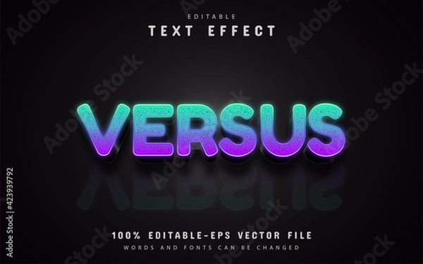 Fototapeta Versus gradient text effect