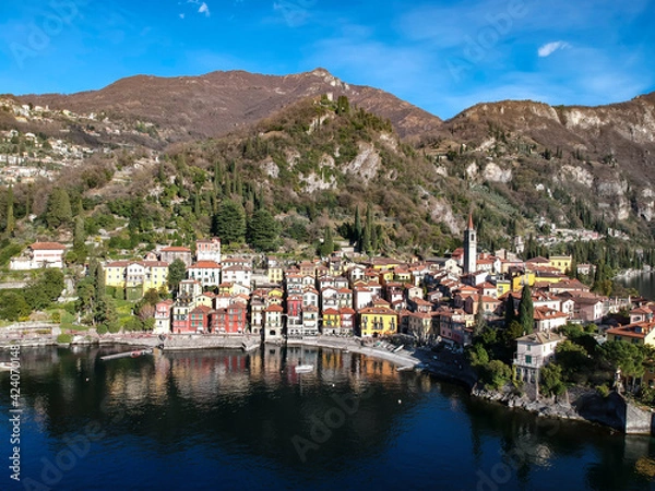 Fototapeta Landscape of Varenna on Lake Como