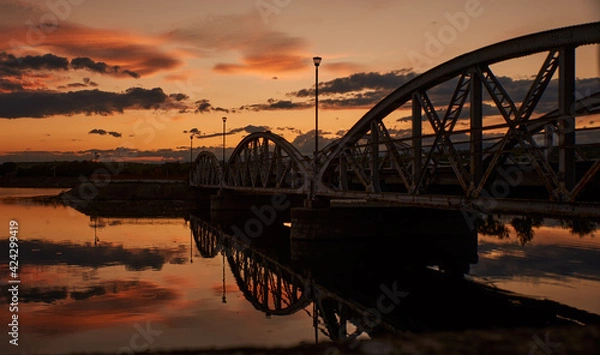 Fototapeta The historic Ferdinand Bridge