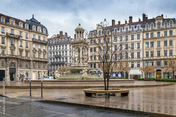 Fototapeta Place des Jacobins, Lyon, France