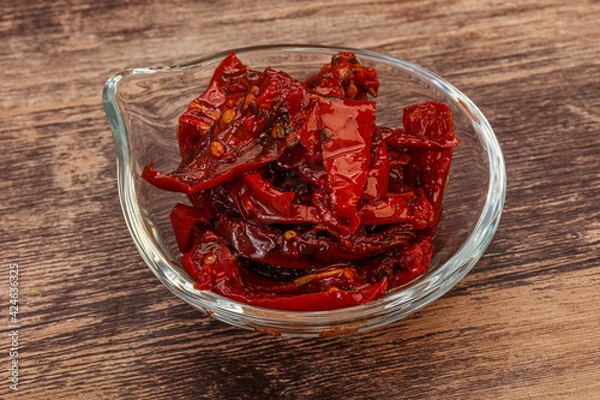 Fototapeta Dried tomato with olive oil