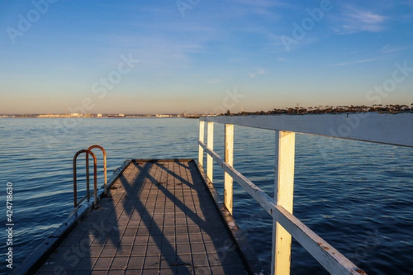 Fototapeta pier at sunrise