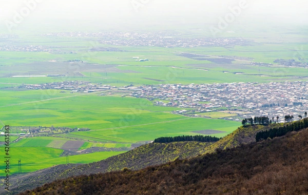 Fototapeta View of the Agsu city