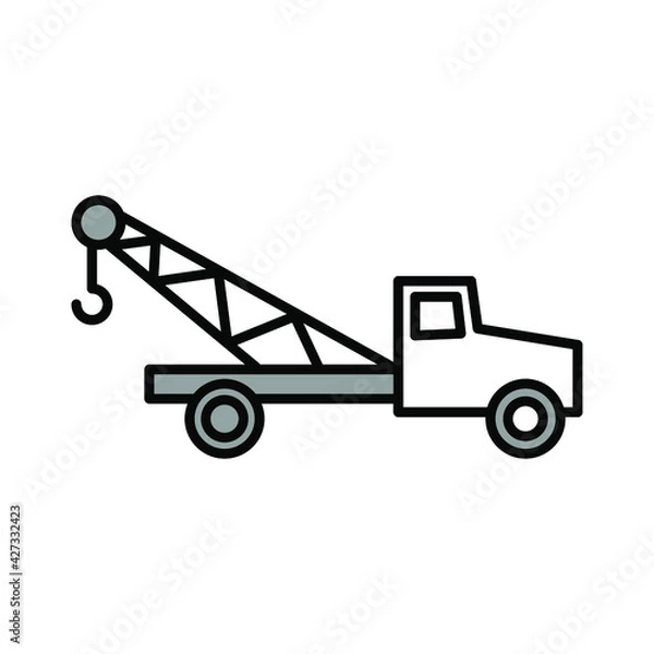 Fototapeta Illustration Vector graphic of  Truck icon 