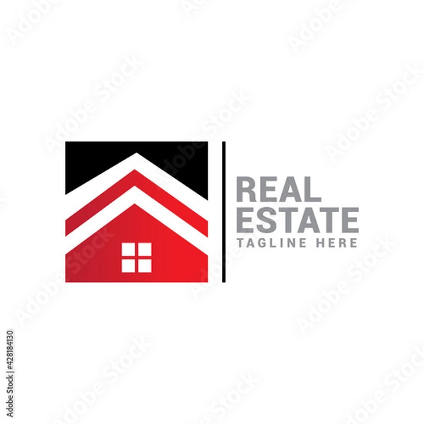 Obraz Home real estate logo icon vector.