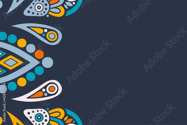 Fototapeta ornamental simple background colorful template