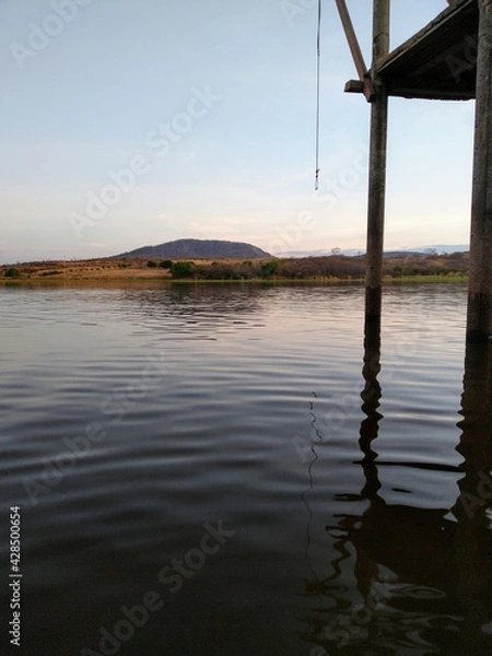 Fototapeta pier at sunset