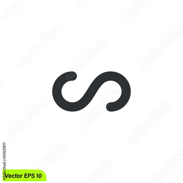 Fototapeta infinity icon  vector illustration 