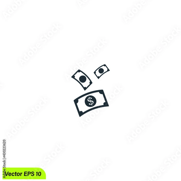 Fototapeta cash money icon vector illustration simple design element