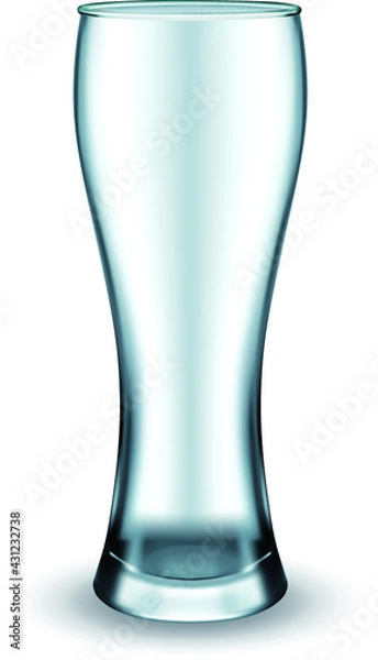 Fototapeta Beer glass. Vector EPS-10