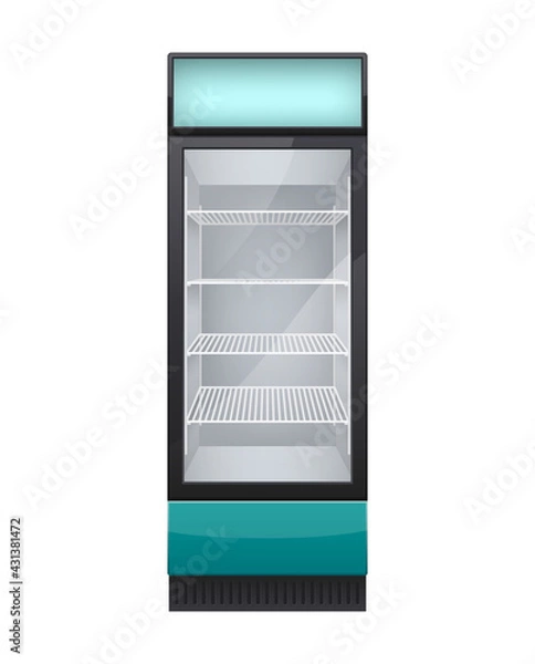 Fototapeta Store Drink Fridge Composition